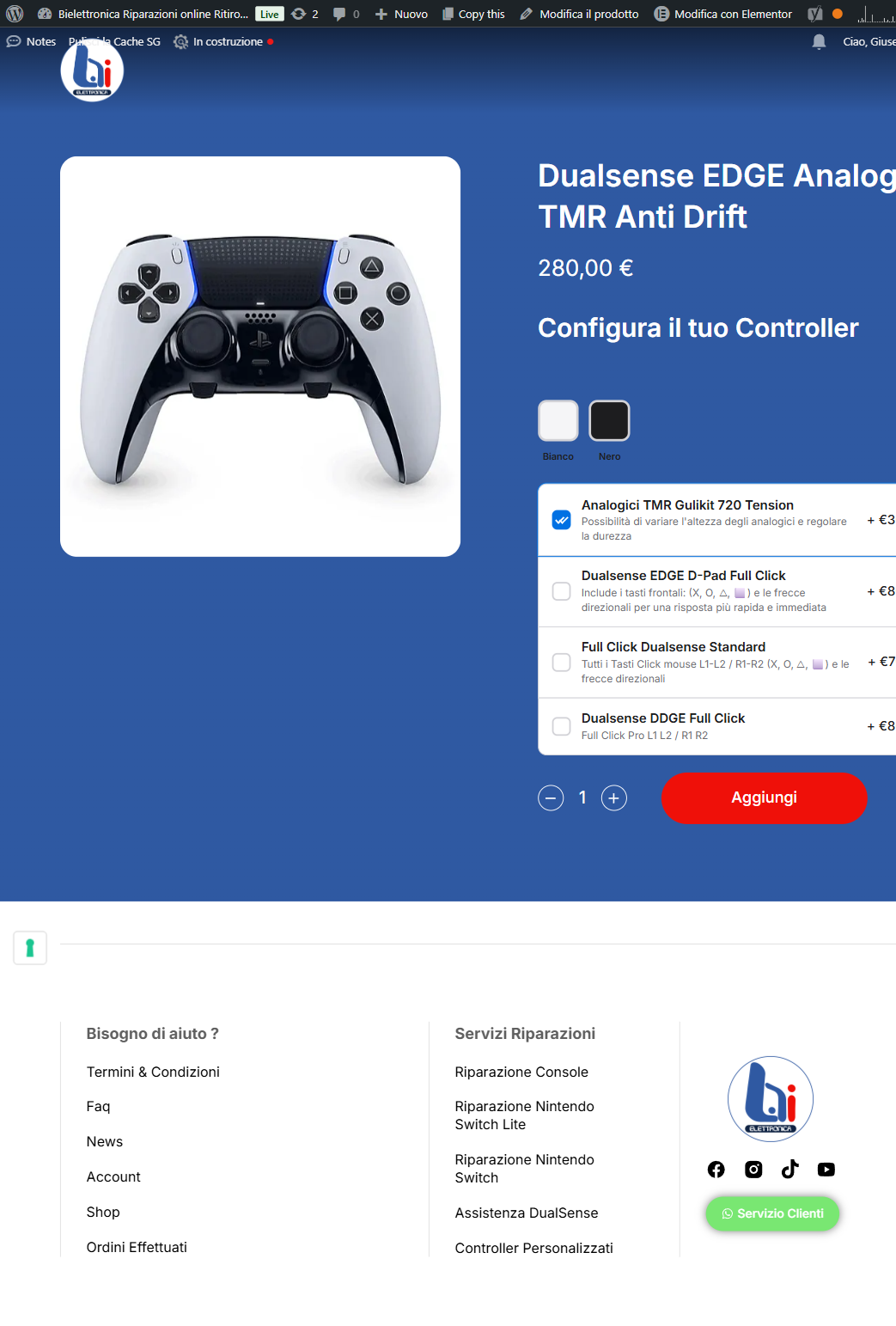 Configuratore prodotti WooCommerce