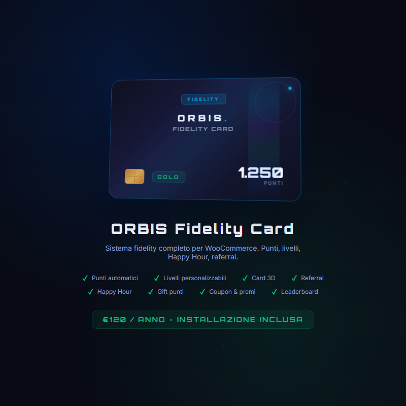 Vortis Fidelity Card - Plugin WooCommerce